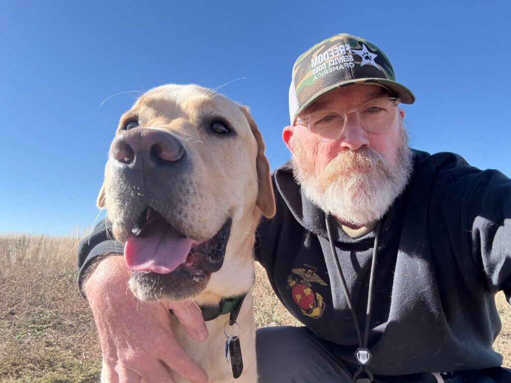 Jeremy and Scooby on an adventure.