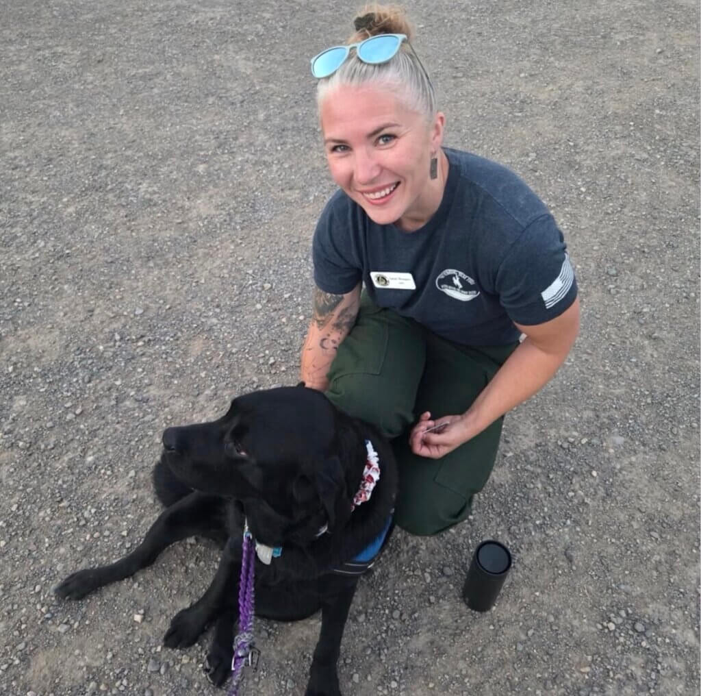 Facility dog with Colorado first responder 